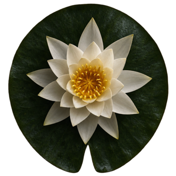 A white water lily